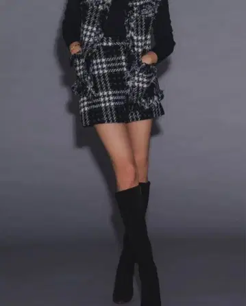 [ 새상품급!고급 트위드 ] sheller 트위드 미니 스커트