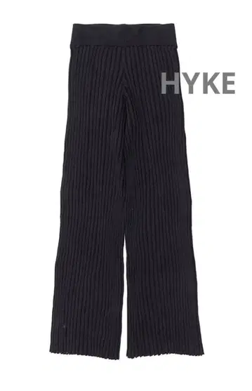 새상품급 HYKE 하이크 리브 니트 팬츠 블랙 사이즈 1