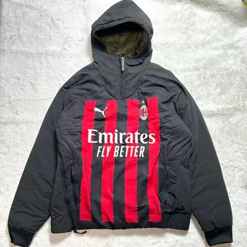 [ 2023W/S ] 푸마 AC 밀란 리버서블 하프 지퍼 패딩 자켓