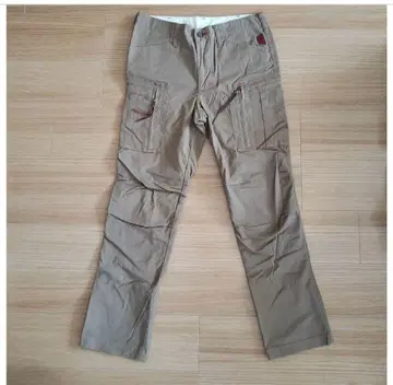 쿠시타니 x 에드윈 베이지 카고 팬츠 바이크용