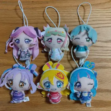 너와 아이돌 프리큐어 봉제 인형 참 전 6종 컴프 세트