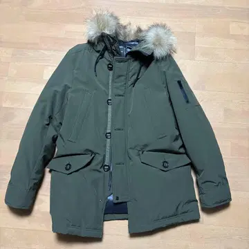 nano universe 후드 부착 다운 자켓