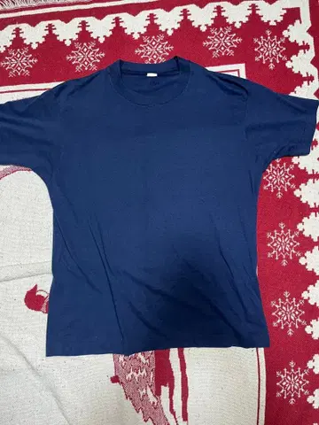 80s 90s 네이비 무지T셔츠