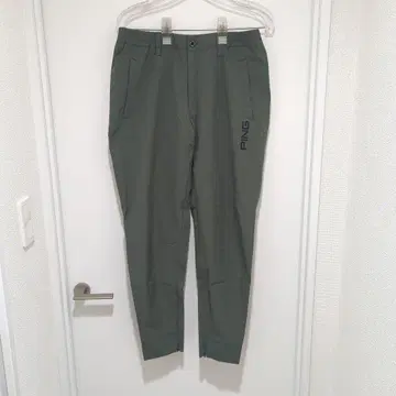PING 슬림핏 그린그레이 골프 팬츠