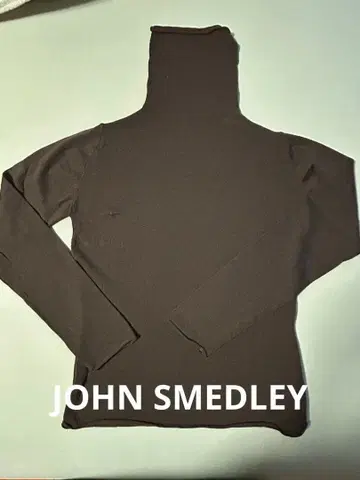 JOHN SMEDLEY 다크 브라운 긴팔 울 100%