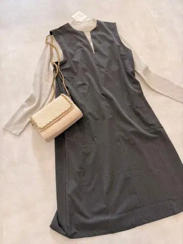 새상품 그레이 롱 원피스 프리 사이즈