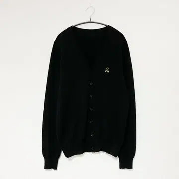 새상품급 SOPHNET. 울 니트 로고 가디건 블랙