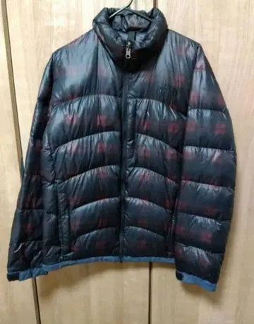 THE NORTH FACE 다운 자켓 S 블랙/레드 체크