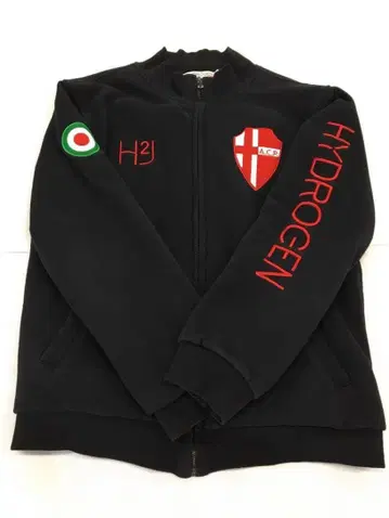 HYDROGEN 풀 집업 저지 블랙