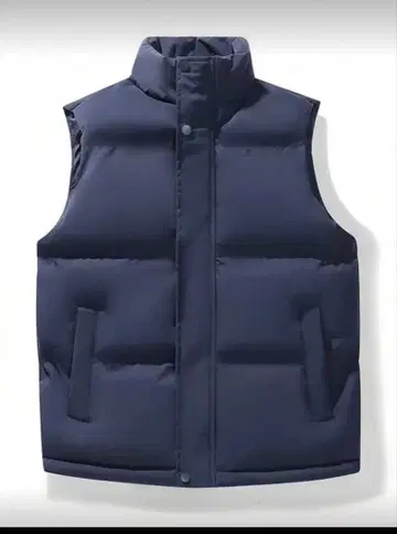 네이비 다운 베스트 2 포켓 미사용 새상품