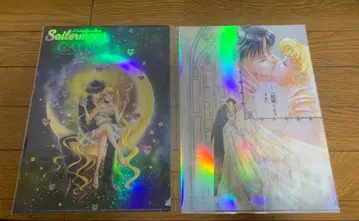 세일러문 콜라보 카페 클리어 파일 키 비주얼 J 2종 세트 판매