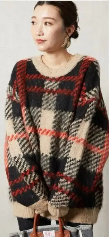 FREAKS STORE [WEB 한정판] 체크 니트 풀오버 새상품