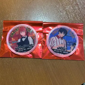 체인소 맨 라운드 원 아크릴 코스터 마키마 아키