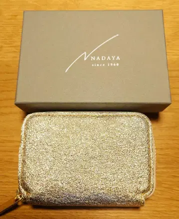 나다야 컴팩트 지갑 골드