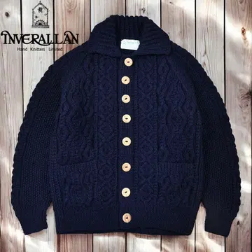 12M528 INVERALLAN 3A 케이블 니트 스웨터 가디건