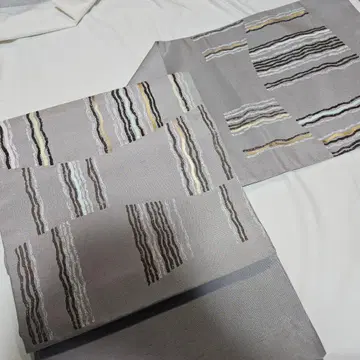 스타일을 극대화하다! 하쿠산츠무기 염색 후쿠로 오비 미재단