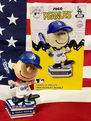 세계 한정판 150개!! 로스앤젤레스 다저스 찰리 브라운 보블헤드