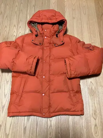 새상품급 유니클로 UNIQLO 다운 자켓 남성용 S 오렌지