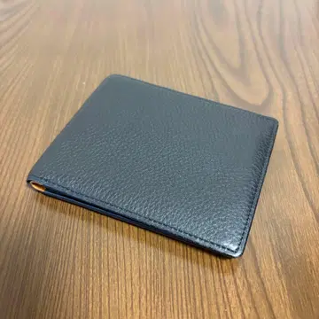 Mikado 일본제 천연 가죽 접이식 지갑 블랙