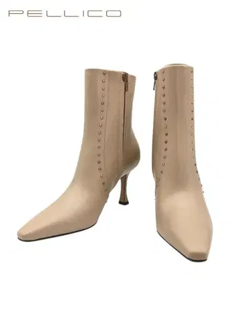 [ 미사용 ] PELLICO VENERE 스터드 힐 부츠 37