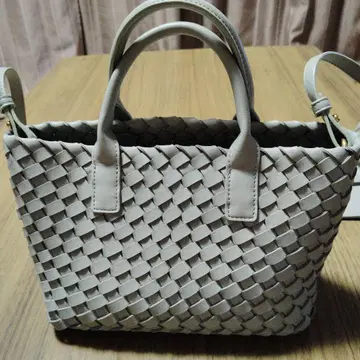 뜨개질 가죽 핸드백