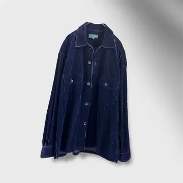 빈티지 코듀로이 셔츠 자켓 퍼플 페이드 L 사이즈