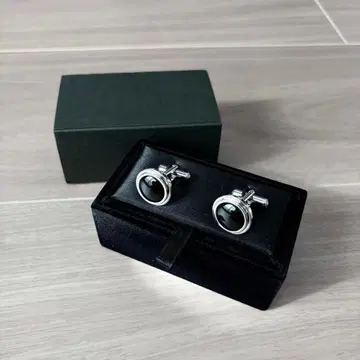 4 트리트 드레싱 블랙 커프 링크 커프스 케이스 턱시도 신랑