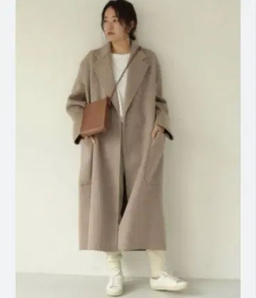 todayful 울 오버코트 36 오트밀 베이지