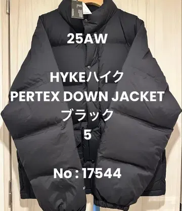 새상품 HYKE 하이크 PERTEX DOWN JACKET 블랙 5