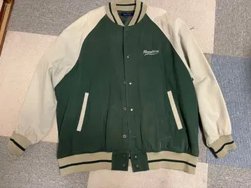 Nautica 바시티 자켓 그린/베이지