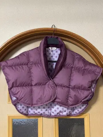 [새상품급] 와코루 Wing 다운 어깨 숄 M~L 베스트 판초