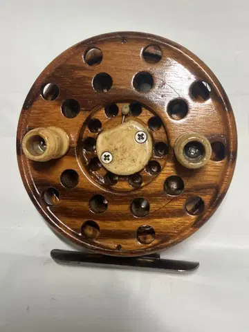 중리작 목재 부품 낚시릴 인스풀