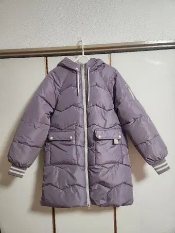롱 충전솜 점퍼 퍼플