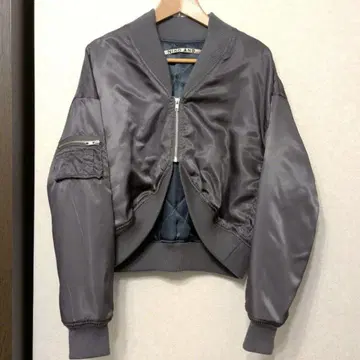 니코앤드 퀼트 볼레로형 MA-1 자켓 그레이