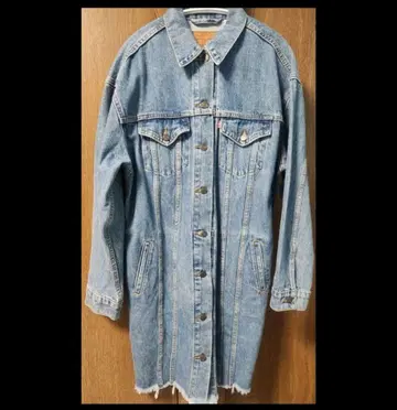 데님 블루 롱 자켓