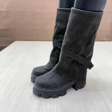 EMODA 에모다 y2k 커버 탱크 부츠 롱 부츠 24.5 L