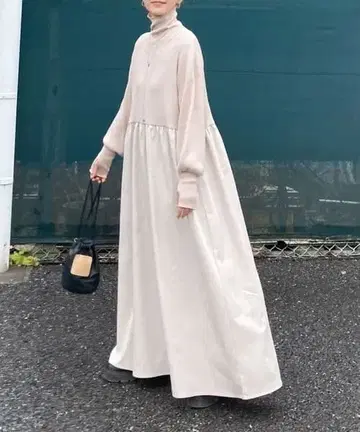 L CORNERS by KR 이소재 도킹 니트 원피스 빅 사이즈