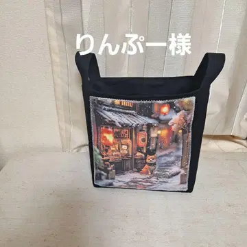 초레어 시바견 패널 원단 핸드메이드 천 바스켓