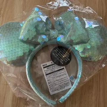 [ 새상품 ] 민트 그린 리본 머리띠 디즈니