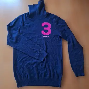 거의 새상품! adidas 네이비 터틀넥 스웨터 L/G