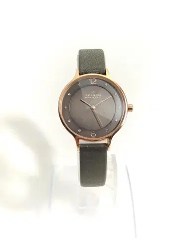 SKAGEN 스카겐 손목시계 여성용 쿼츠 배터리 새상품 가죽 벨트