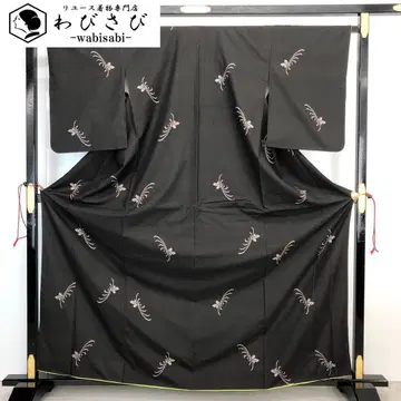 본고 오시마 명주 바탕 비움 꽃 무늬 톨 사이즈 K-4214