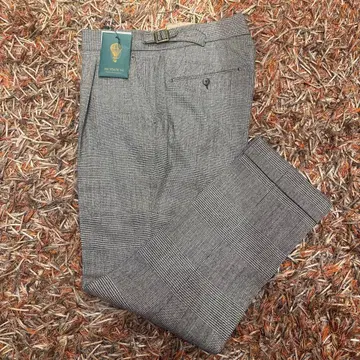 새상품 BERWICH 벨위치 살루테 가을/겨울 울 글렌체크 46