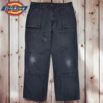 12M529 Dickies 블랙 덕 W니 페인터 팬츠 W38