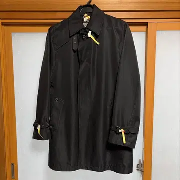 블랙 스텐카라 코트 퀼팅