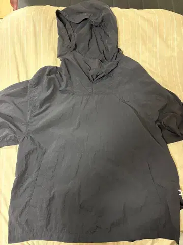 Naptime 후드 부착 나일론 자켓 다크 그레이