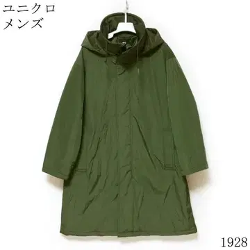 유니클로 남성용 모즈 코트 올리브 그린 S 사이즈