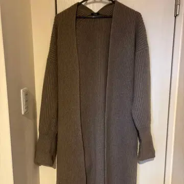 YLEVE 그레이 롱 가디건