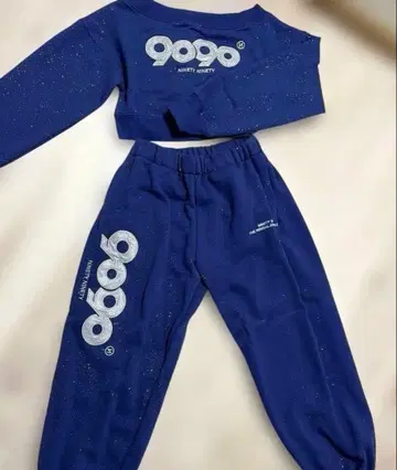 미사용 새상품 9090 girl 네이비 셋업 맨투맨