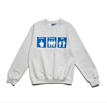 FPOG 그레이 맨투맨 S